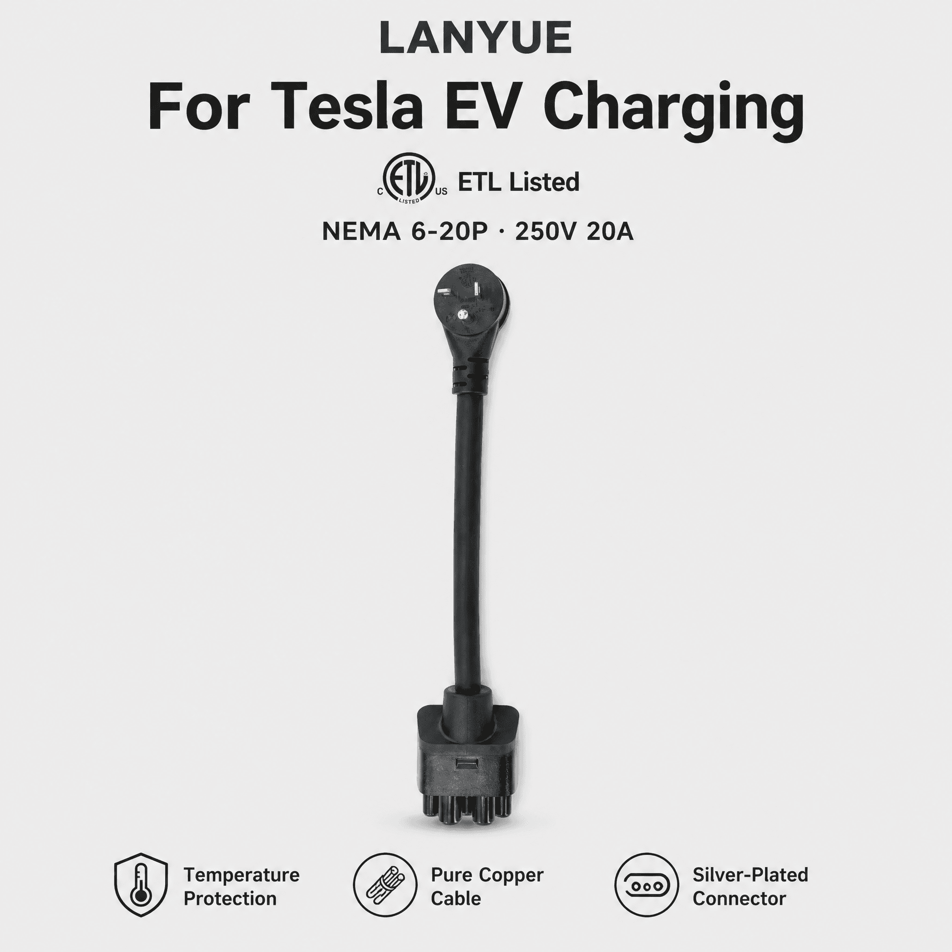 NEMA 6-20P LANVOLT plug adapter